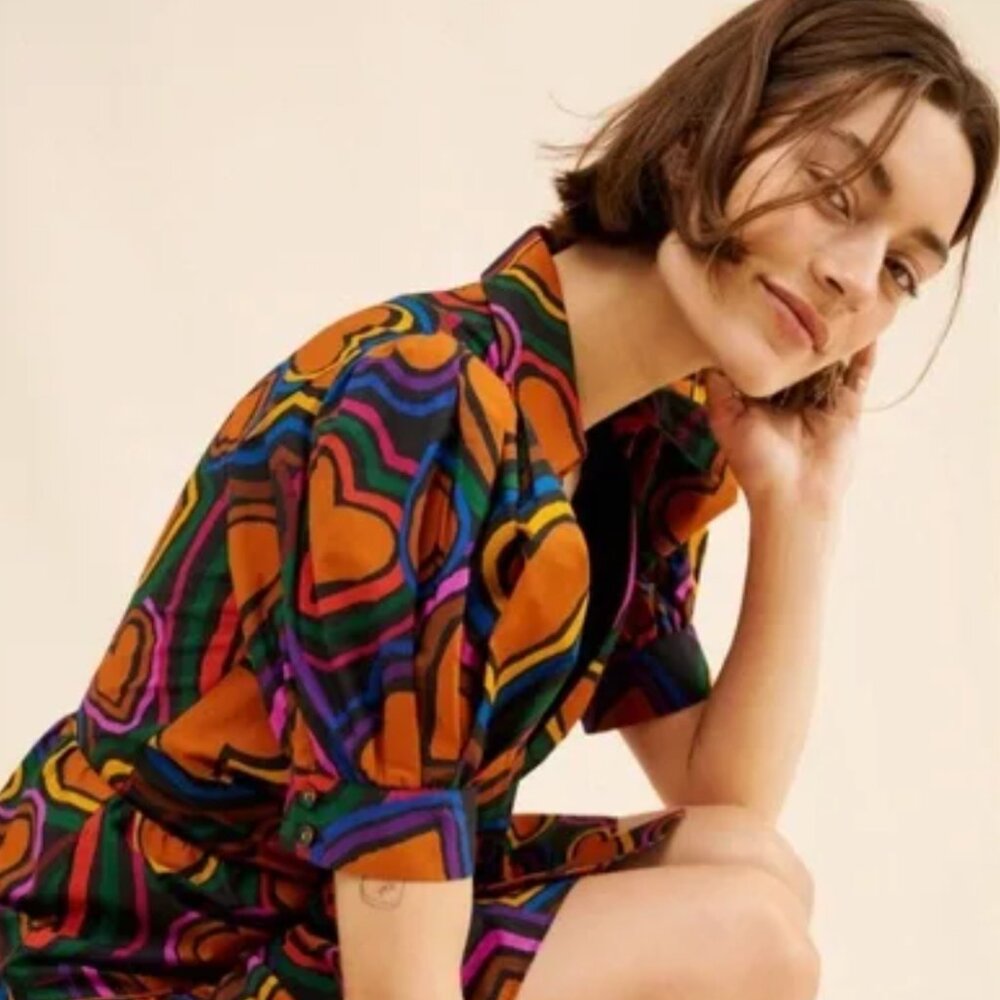 Closet clean out…🌈 FARM Rio Bow-Front Mini Dress | Anthropologie | Size XS